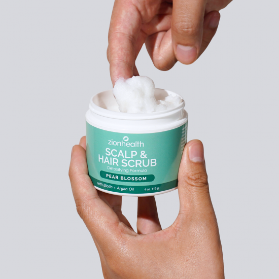 Deep Cleansing Scalp & Hair Scrub Pear Blossom with Sea Salt